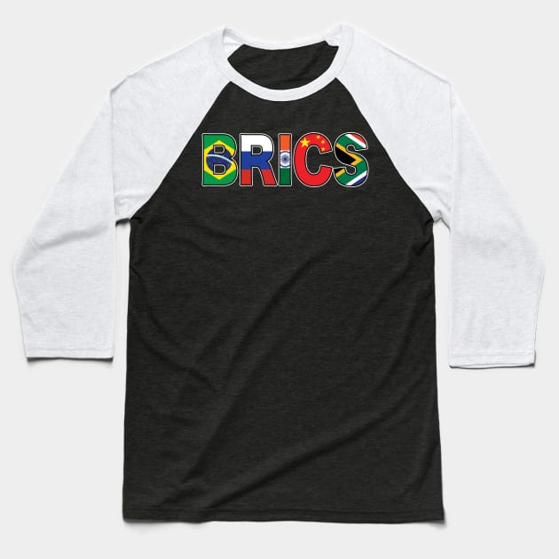 BRICS Baseball T-Shirt by Wickedcartoons